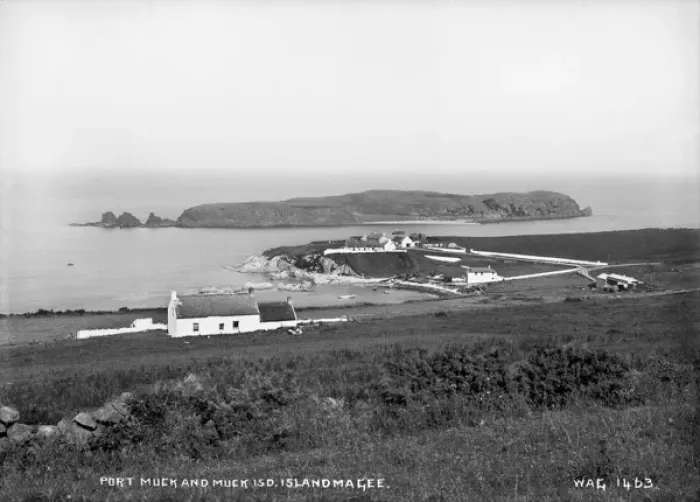 Framed Print : Port Muck and Muck Island. Islandmagee Framed Print : Port Muck and Muck Island. Islandmagee