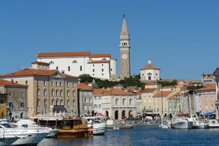 Framed Print : Port of Piran, Slovenia Framed Print : Port of Piran, Slovenia