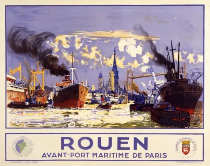 Framed Print : Port of Rouen Framed Print : Port of Rouen