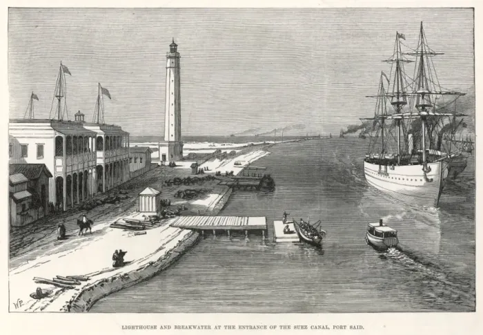 Framed Print : PORT SAID / 1882 Framed Print : PORT SAID / 1882