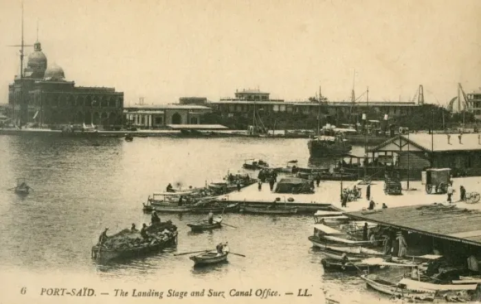 Framed Print : Port Said, Egypt - Landing Stage Framed Print : Port Said, Egypt - Landing Stage