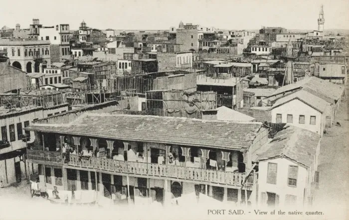 Framed Print : Port Said - The Native Quarter Framed Print : Port Said - The Native Quarter