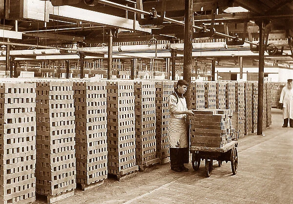 Port Sunlight - soap stacked to dry - early 1900s