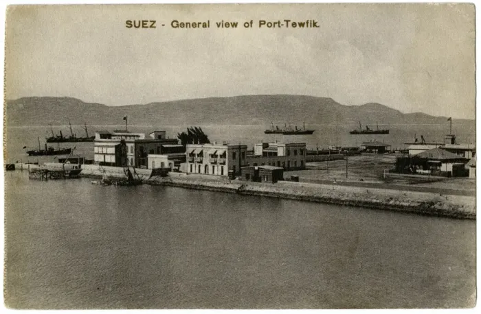 Framed Print : Port Tewfik, Suez C1900 Framed Print : Port Tewfik, Suez C1900