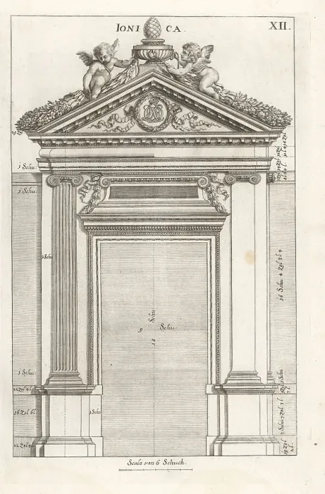 Framed Print : Portal of the Ionic order Framed Print : Portal of the Ionic order