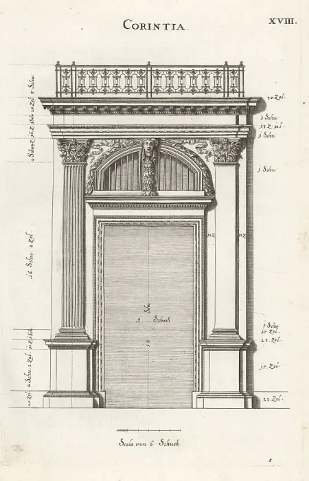 Framed Print : Portal with pilaster in the Corinthian order Framed Print : Portal with pilaster in the Corinthian order