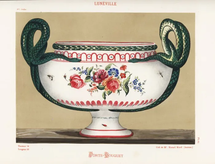 Framed Print : Porte-bouquet or flower vase from Luneville Framed Print : Porte-bouquet or flower vase from Luneville