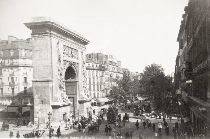 Framed Print : Porte Saint Denis, with busy traffic, Paris France Framed Print : Porte Saint Denis, with busy traffic, Paris France