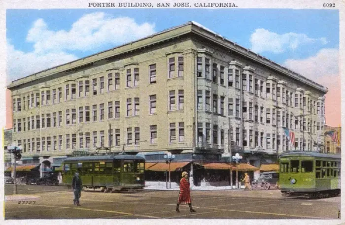 Framed Print : Porter Building, San Jose, Santa Clara, California, USA Framed Print : Porter Building, San Jose, Santa Clara, California, USA