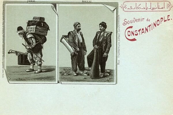 Porter and Water Carriers, Istanbul, Turkey