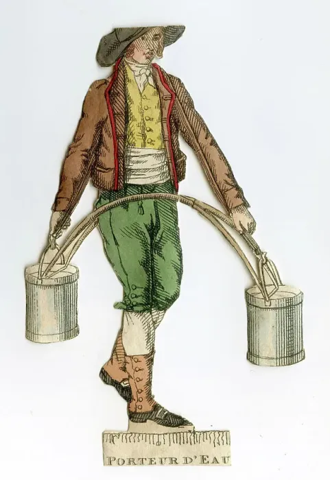 Framed Print : Porteur d'Eau, Water Carrier Framed Print : Porteur d'Eau, Water Carrier