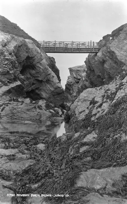 Framed Print : Porth Bridge at Newquay Framed Print : Porth Bridge at Newquay