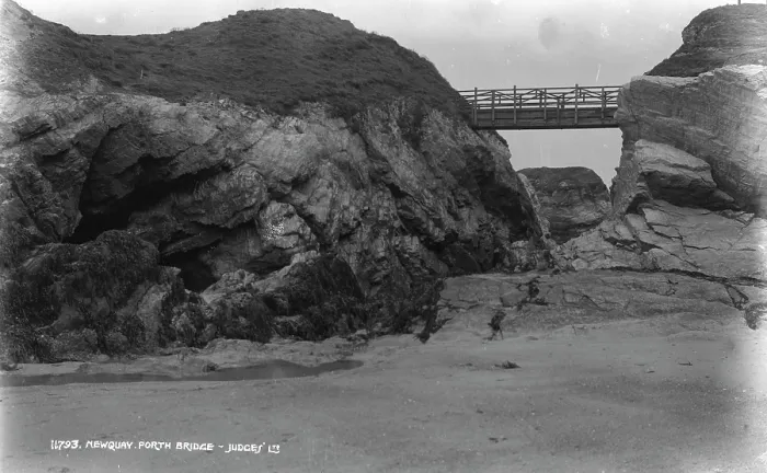 Framed Print : Porth Bridge at Newquay Framed Print : Porth Bridge at Newquay