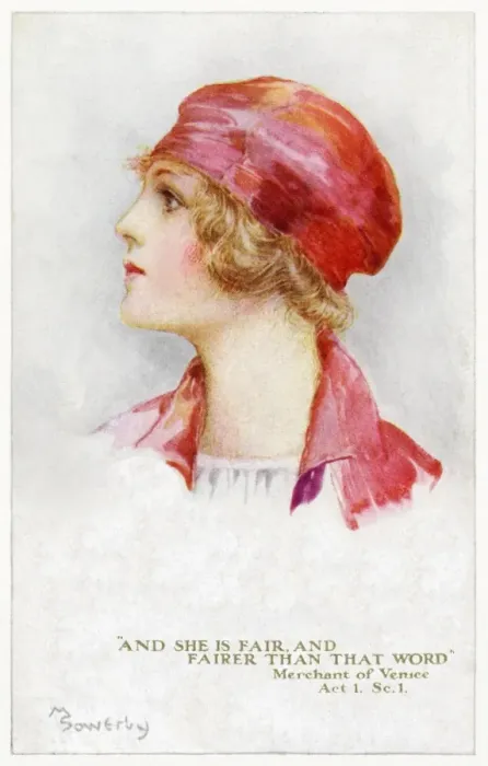 Framed Print : Portia. Pub: Humphrey Milford, Postcards for the Little Ones Framed Print : Portia. Pub: Humphrey Milford, Postcards for the Little Ones