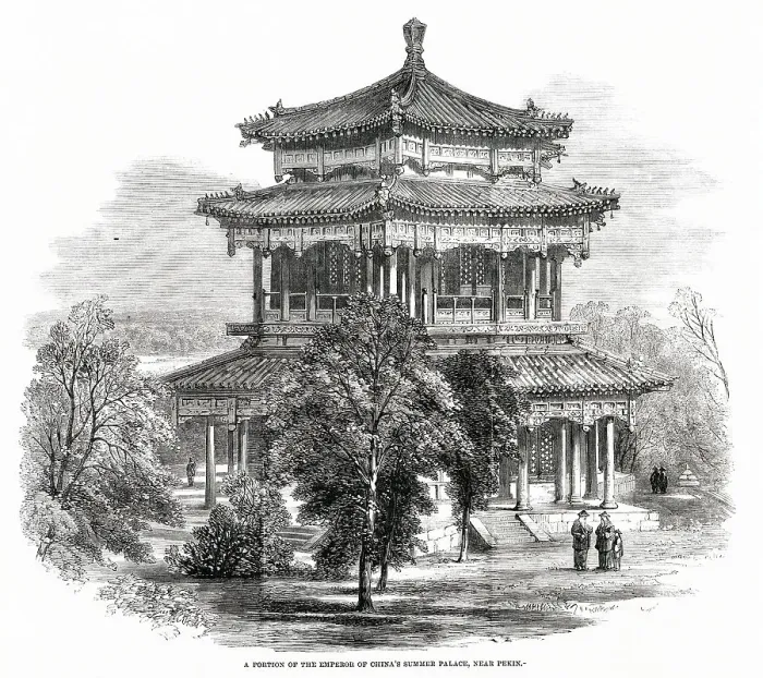 Framed Print : A portion of the Emperor of China's summer palace, Pekin Framed Print : A portion of the Emperor of China's summer palace, Pekin