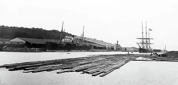 Portishead Dock near Bristol, Victorian period