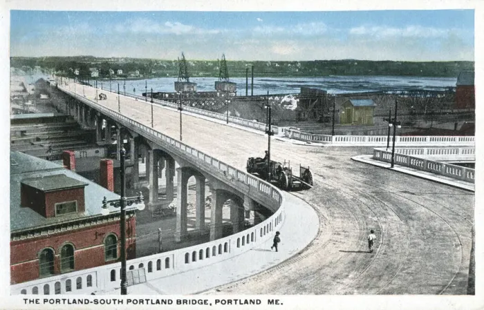 Framed Print : Portland-South Portland Bridge, Portland, Maine, USA Framed Print : Portland-South Portland Bridge, Portland, Maine, USA