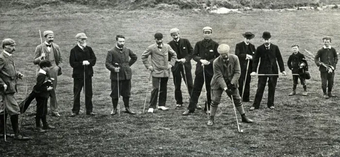 Framed Print : Portmarnock Golf Club opening day, September 1894 Framed Print : Portmarnock Golf Club opening day, September 1894