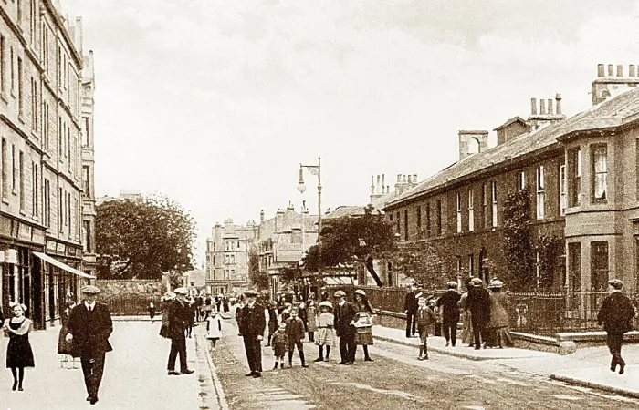 Framed Print : Portobello Bath Street early 1900s Framed Print : Portobello Bath Street early 1900s