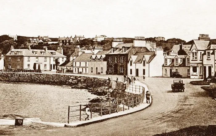 Framed Print : Portpatrick Esplanade probably 1920s Framed Print : Portpatrick Esplanade probably 1920s