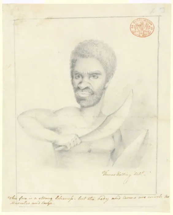 Framed Print : Portrait of an Aboriginal man Framed Print : Portrait of an Aboriginal man