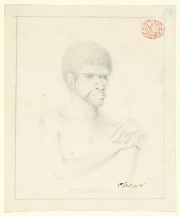Framed Print : Portrait of an Aboriginal man named Colebee Framed Print : Portrait of an Aboriginal man named Colebee