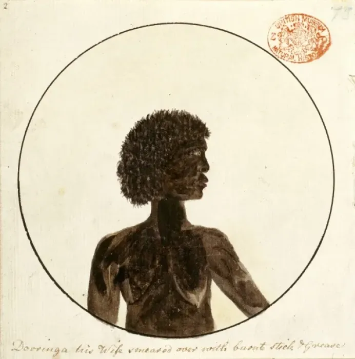 Framed Print : Portrait of an Aboriginal woman named Dorringa Framed Print : Portrait of an Aboriginal woman named Dorringa