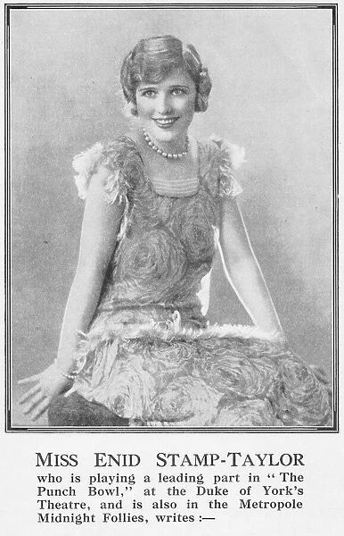 Portrait of the actress Enid Stamp-Taylor appearing