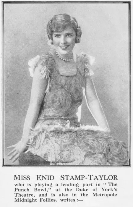 Framed Print : Portrait of the actress Enid Stamp-Taylor appearing