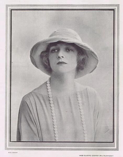 A portrait of the actress Gladys Cooper, London, 1921
