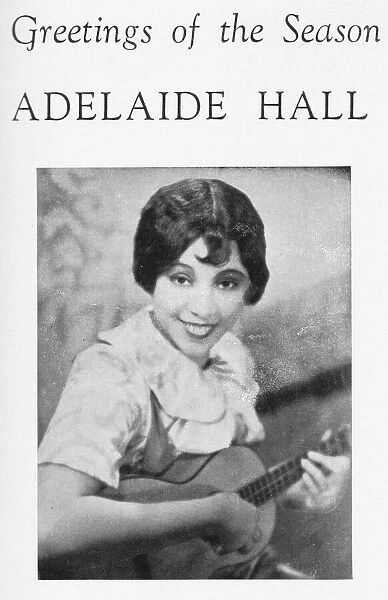 Portrait of Adelaide Hall, 1931