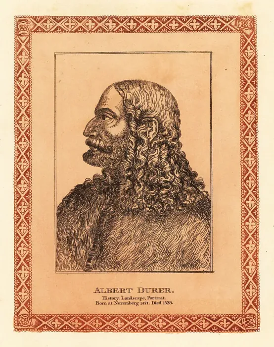Framed Print : Portrait of Albrecht Dürer, German Renaissance painter and prin Framed Print : Portrait of Albrecht Dürer, German Renaissance painter and prin