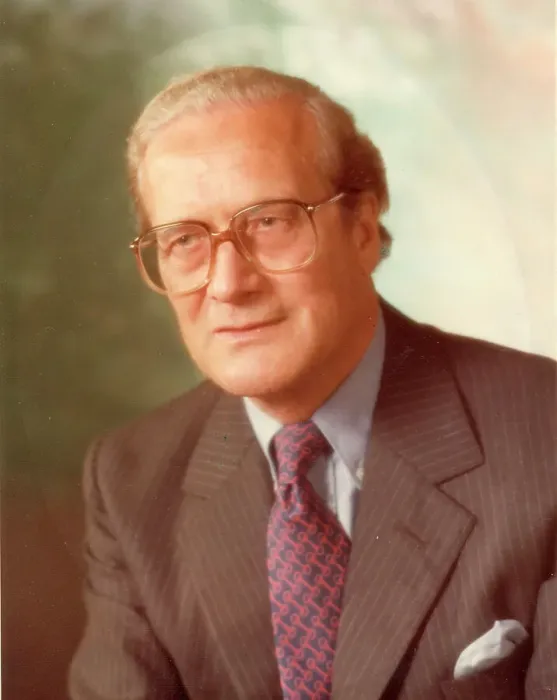 Framed Print : Portrait of Alex McKay, IMechE Secretary, 1976-1987