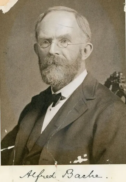 Framed Print : Portrait of Alfred Bache, IMechE Secretary, 1884-1897 Framed Print : Portrait of Alfred Bache, IMechE Secretary, 1884-1897