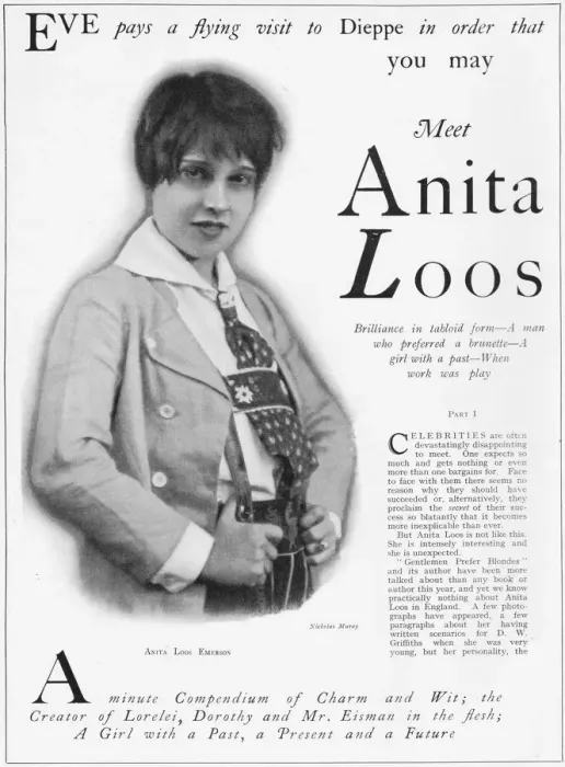 Framed Print : Portrait of Anita Loos, 1926 Framed Print : Portrait of Anita Loos, 1926