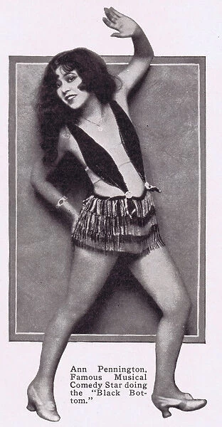 Portrait of Ann Pennington doing the black bottom, 1927