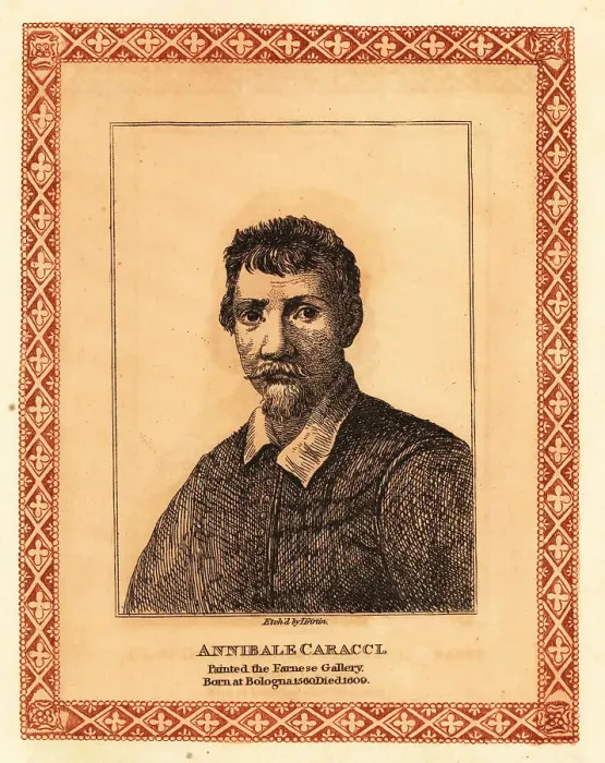 Framed Print : Portrait of Annibale Caracci, Italian Baroque painter Framed Print : Portrait of Annibale Caracci, Italian Baroque painter