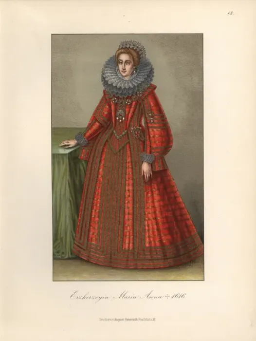Framed Print : Portrait of Archduchess Maria Anna, died 1616 Framed Print : Portrait of Archduchess Maria Anna, died 1616