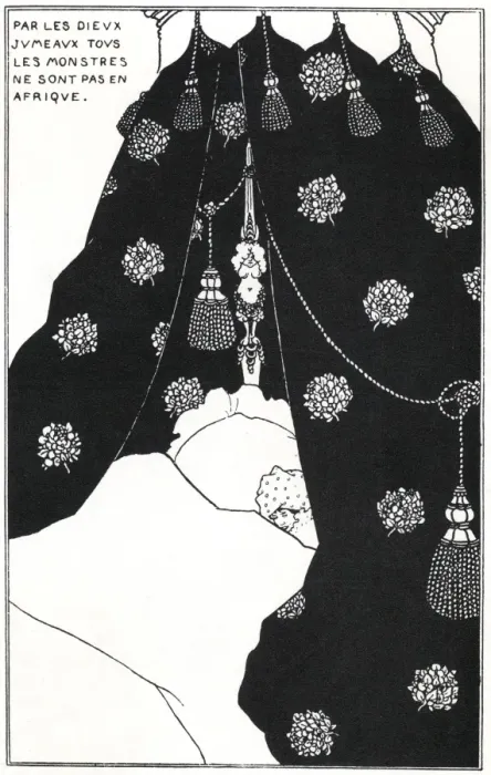 Framed Print : Portrait of the artist in bed by Aubrey Beardsley Framed Print : Portrait of the artist in bed by Aubrey Beardsley