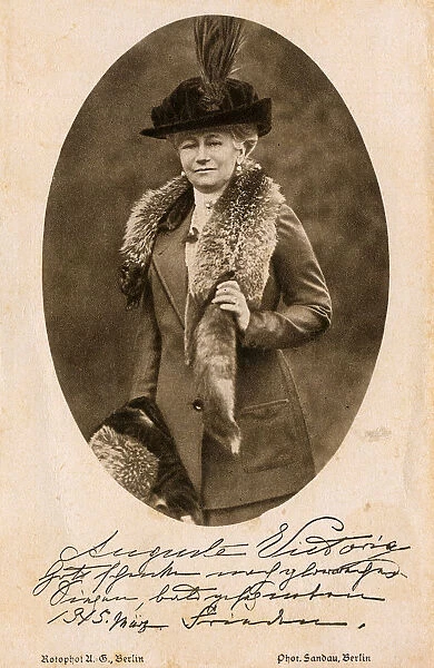 Portrait of Augusta Victoria of Schleswig-Holstein