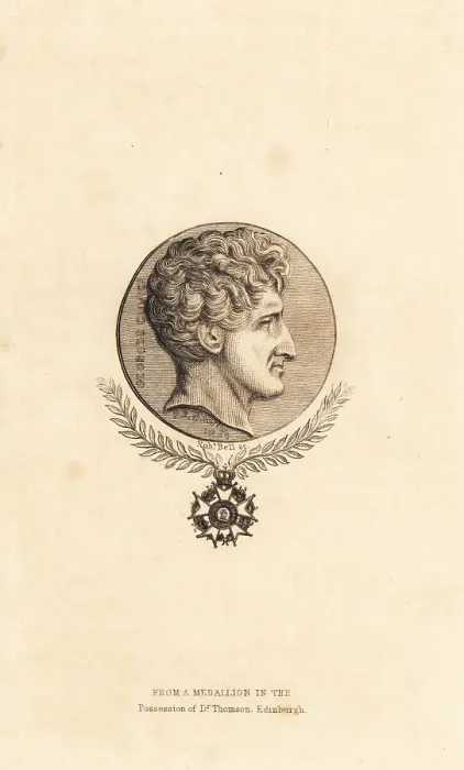Framed Print : Portrait of Baron Georges Cuvier from a medallion Framed Print : Portrait of Baron Georges Cuvier from a medallion