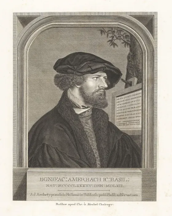 Framed Print : Portrait of Bonifacius Amerbach, 1495-1562 Framed Print : Portrait of Bonifacius Amerbach, 1495-1562