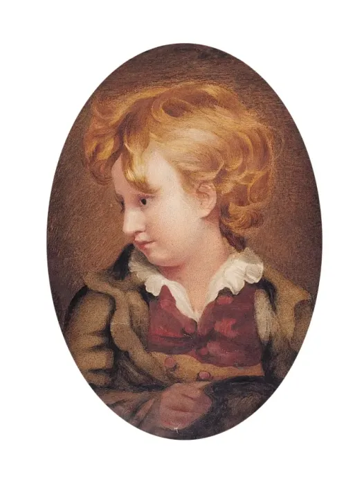 Framed Print : Portrait of a Boy