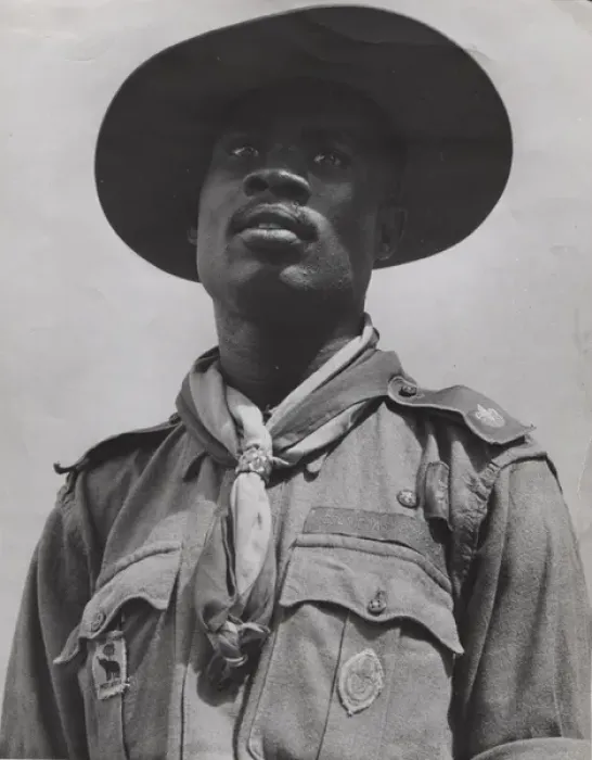 Framed Print : Portrait of a boy scout in Ghana, West Africa Framed Print : Portrait of a boy scout in Ghana, West Africa