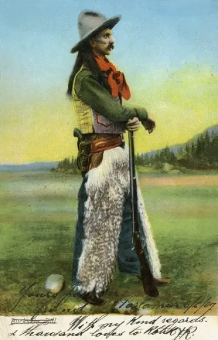 Framed Print : Portrait of Bucksking Bill, American cowboy Framed Print : Portrait of Bucksking Bill, American cowboy