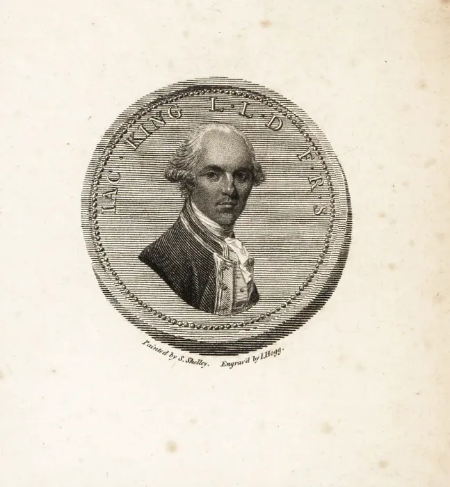 Framed Print : Portrait of Captain James King from a medal Framed Print : Portrait of Captain James King from a medal