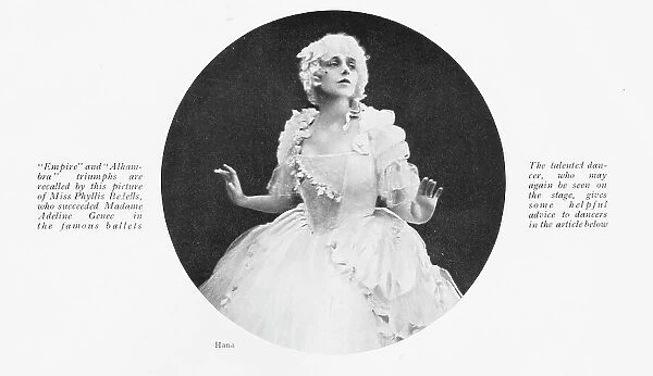 A portrait of the dancer Phyllis Bedells, December 1923