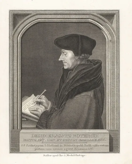 Framed Print : Portrait of Erasmus of Rotterdam, 1466-1536 Framed Print : Portrait of Erasmus of Rotterdam, 1466-1536