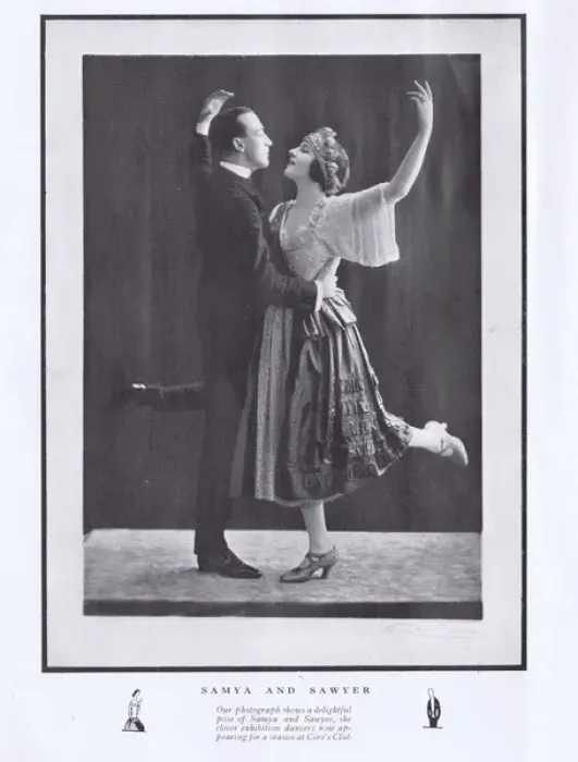 Framed Print : Portrait of the exhibition dancer Samya & Sawyer, London, 19 Framed Print : Portrait of the exhibition dancer Samya & Sawyer, London, 19