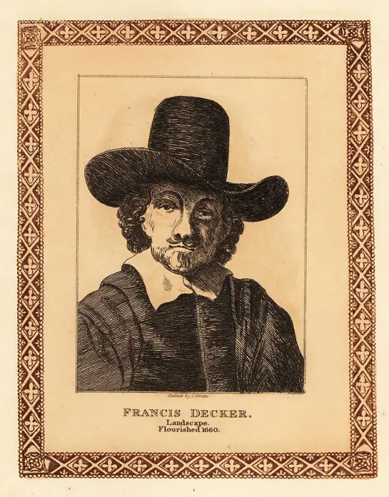 Framed Print : Portrait of Francis Decker, 17th century Dutch landscape painter Framed Print : Portrait of Francis Decker, 17th century Dutch landscape painter
